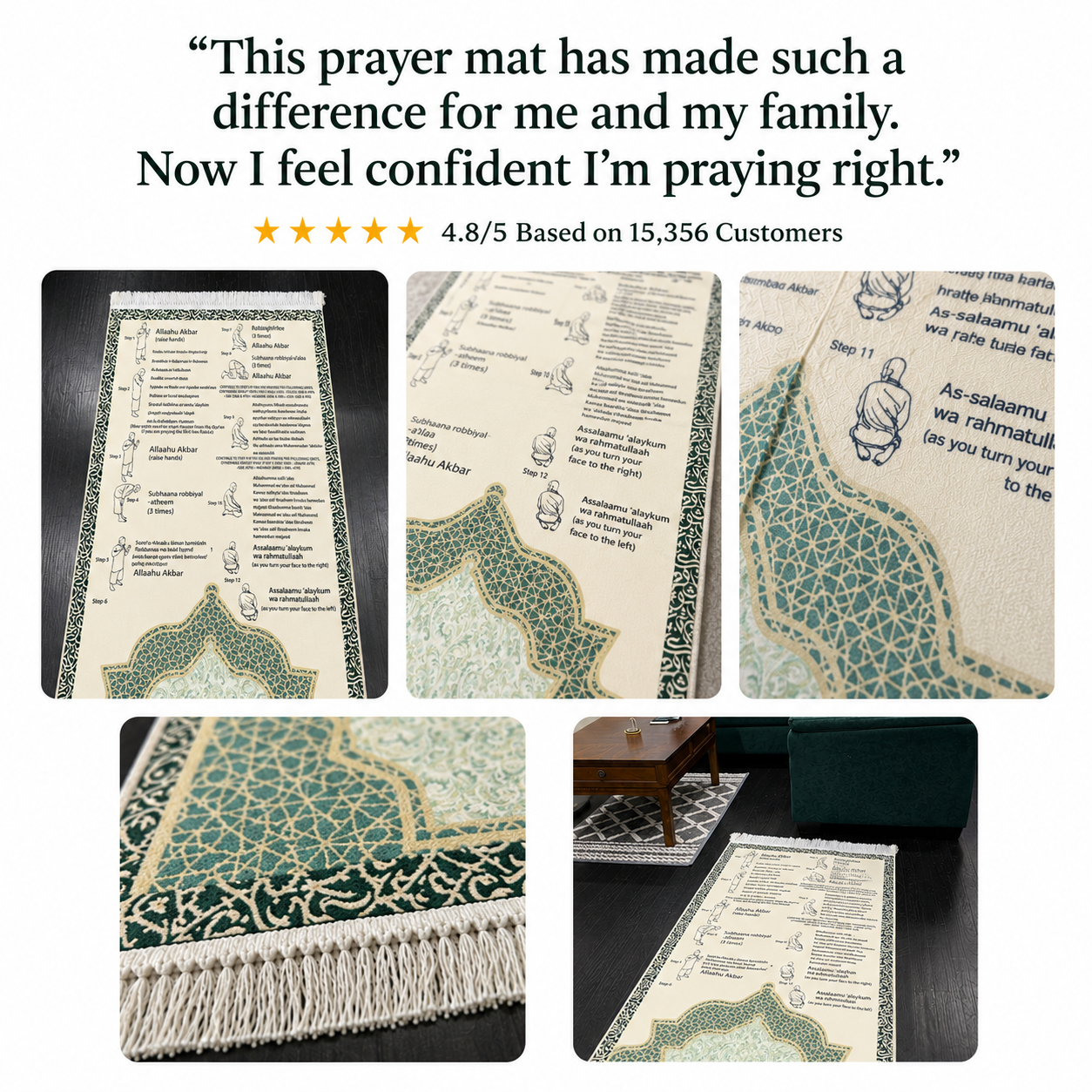 Guided Salah Prayer Mat