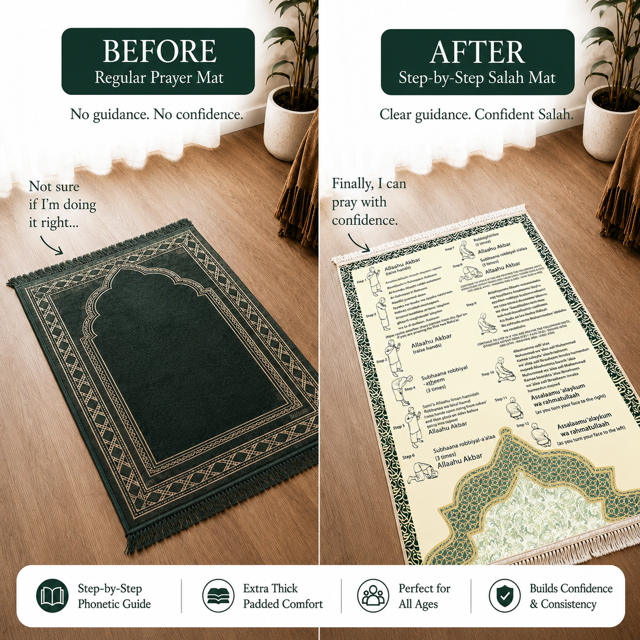 Guided Salah Prayer Mat